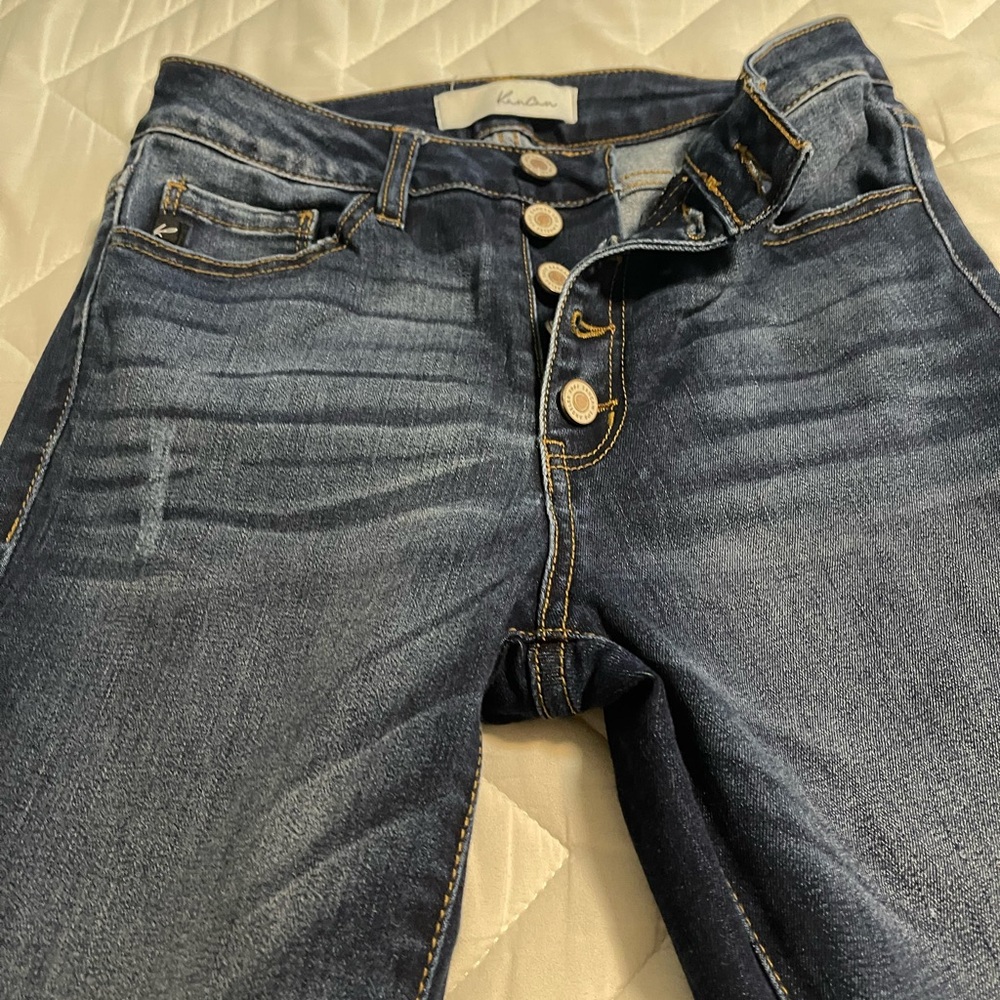 KanCan Women's High Rise Jeans - Dark Blue
